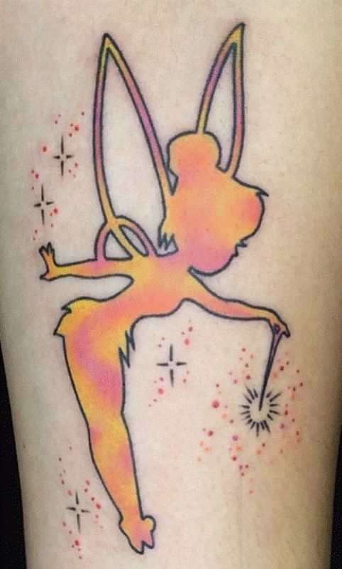 Glorious Tinker Bell Tattoo Design on Forearm