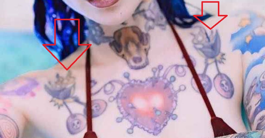 Riae chest tattoos