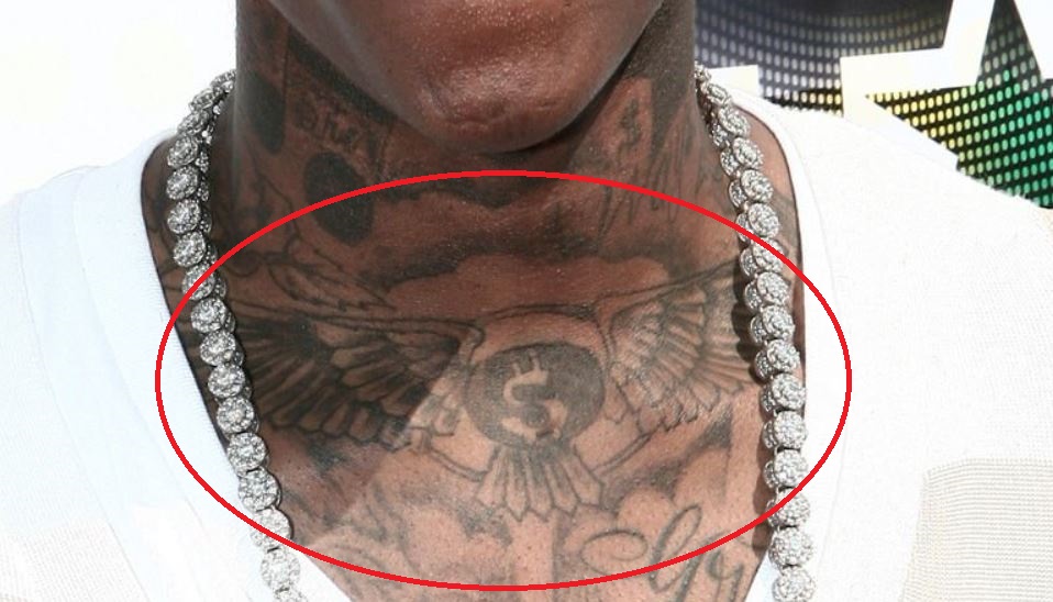 Soulja neck tattoo