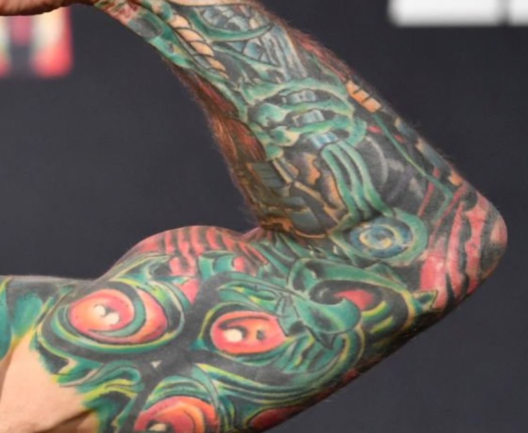 Eddie left arm tattoo