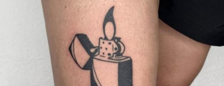 30 Amazing Lighter Tattoos Designs with Meanings and Ideas