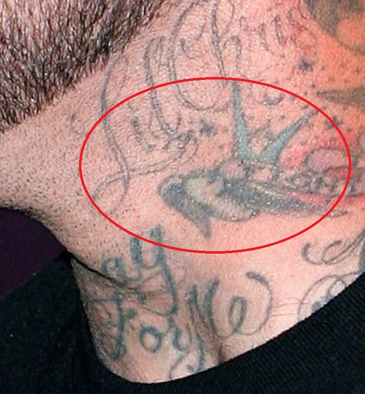 Robert birds on neck tattoo