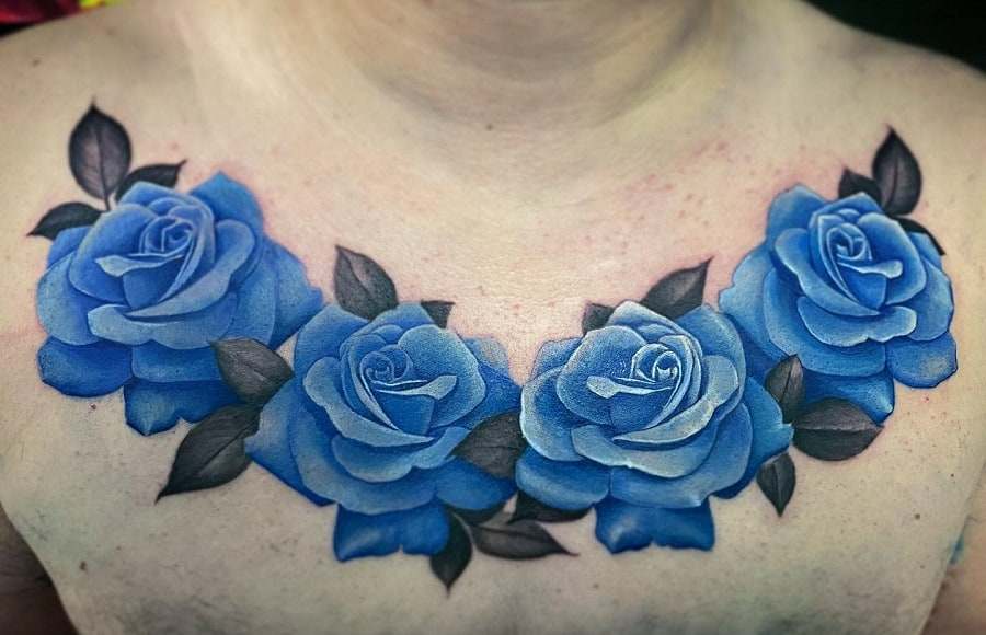 Blue Rose Tattoo 8