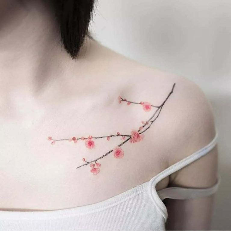50+ Pretty Cherry Blossom Tattoos with Meaning and Ideas Body Art Guru