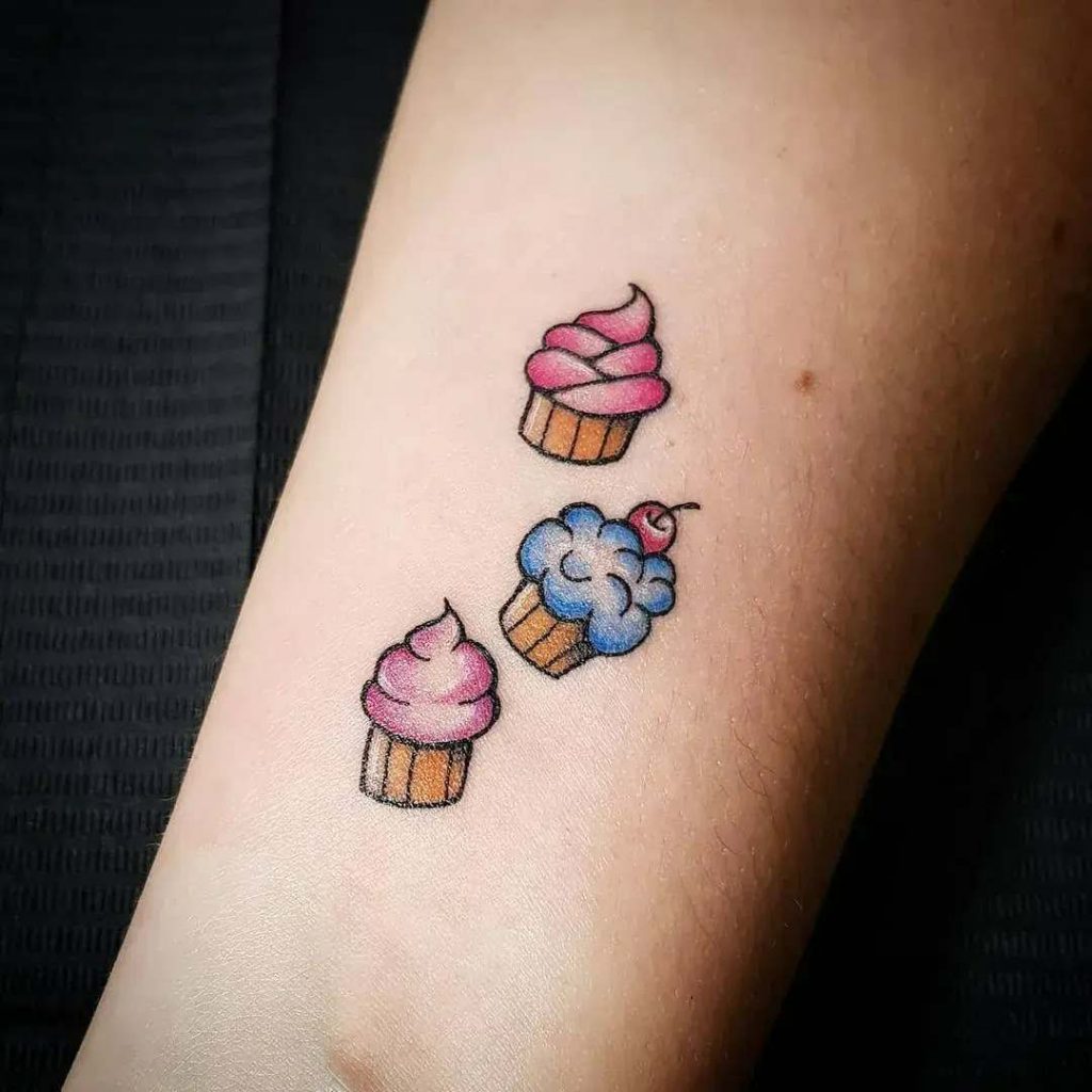 55+ Adorable Cupcake Tattoos with Meanings and Ideas - Body Art Guru