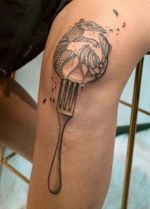 Fork Tattoo
