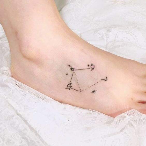 Libra constellation tattoo