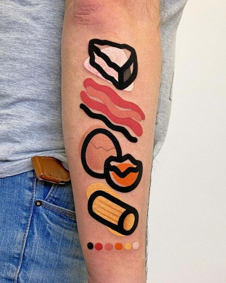 50+ Delicious Pasta Tattoo Designs with Ideas and Their Meanings Body