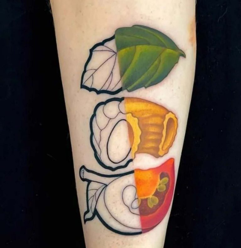 50+ Delicious Pasta Tattoo Designs with Ideas and Their Meanings Body