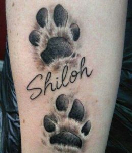 25 Best Paw Print Tattoos with Meanings and Ideas - Body Art Guru