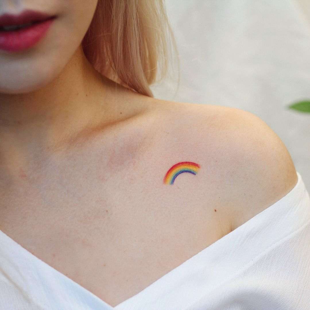 23 Best Tattoo  Rainbow ideas  small tattoos tiny tattoos rainbow  tattoos