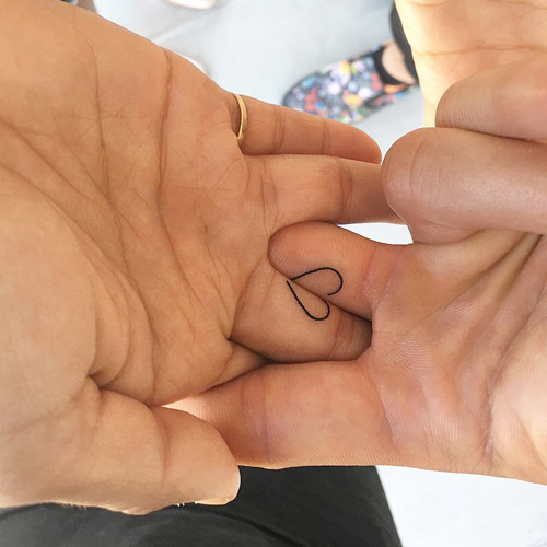 Rocky Barnes and Matt Cooper's Heart Tattoo on Finger