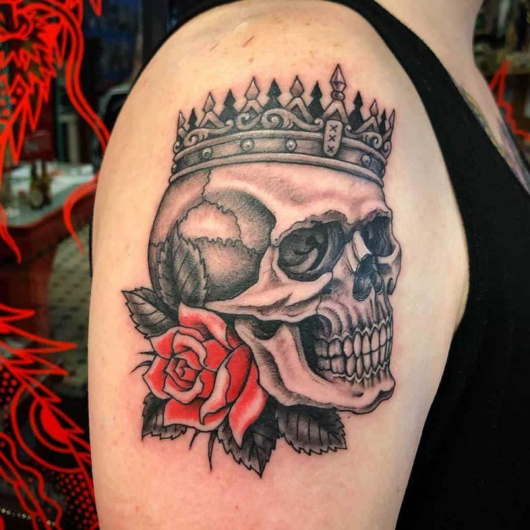 102 Rose and Skull Tattoo Design Ideas with Meanings and Ideas Body