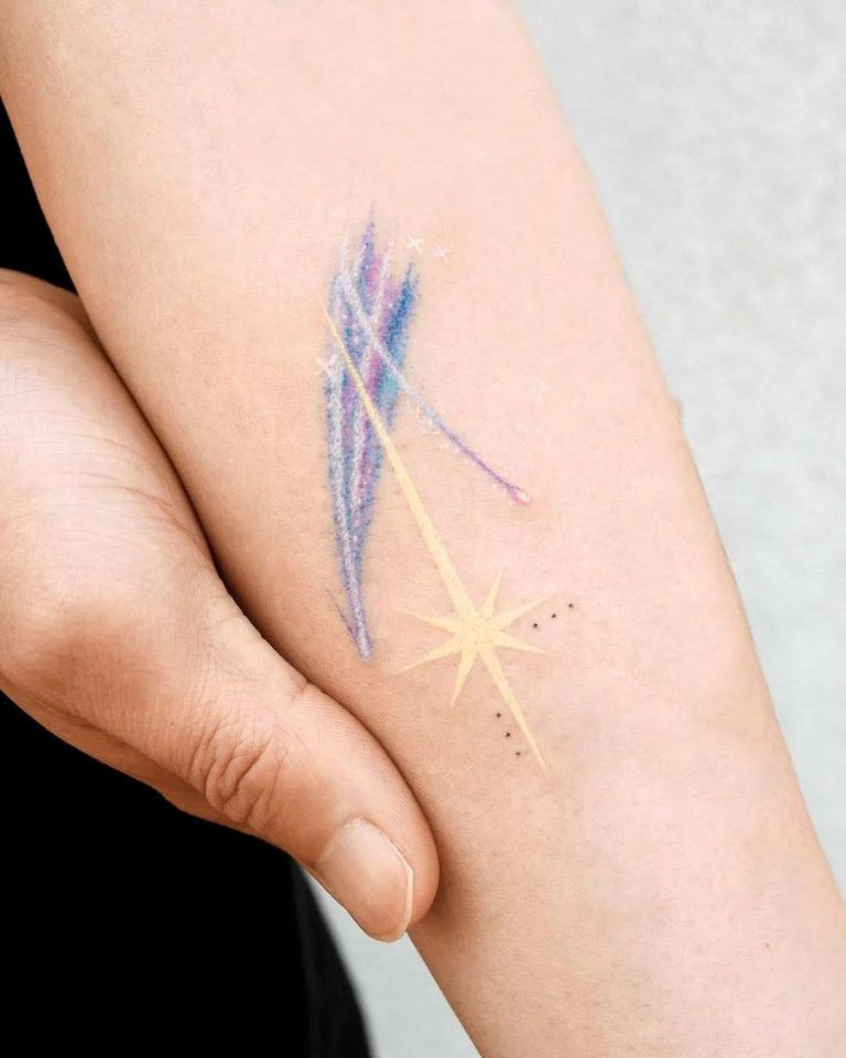 50+ Incredible Shooting Star Tattoo Ideas with Meanings - Body Art Guru