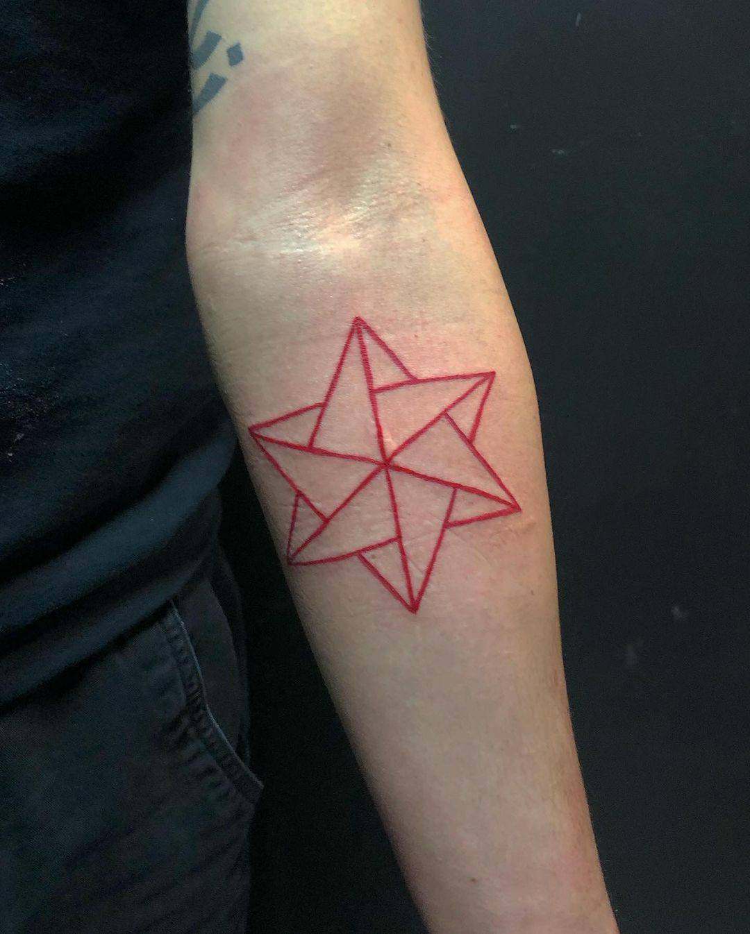 Top 170 + 6 point star tattoo designs