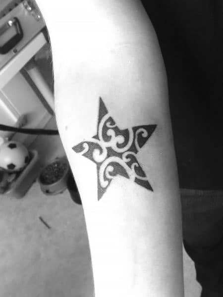 tribal star tattoos designs