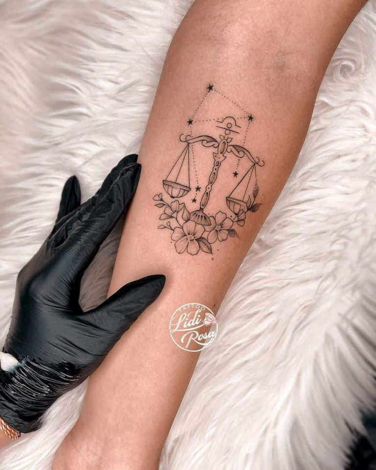 30 Best Libra Constellation Tattoo with Meaning and Ideas - Body Art Guru