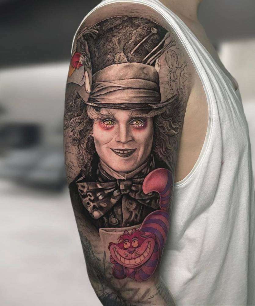 20+ Trippy Mad Hatter Tattoo Designs with Meanings and Ideas Body Art