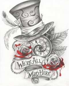 20+ Trippy Mad Hatter Tattoo Designs with Meanings and Ideas - Body Art