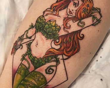 25+ Enchanting Poison Ivy Tattoo Designs with Meanings and Ideas