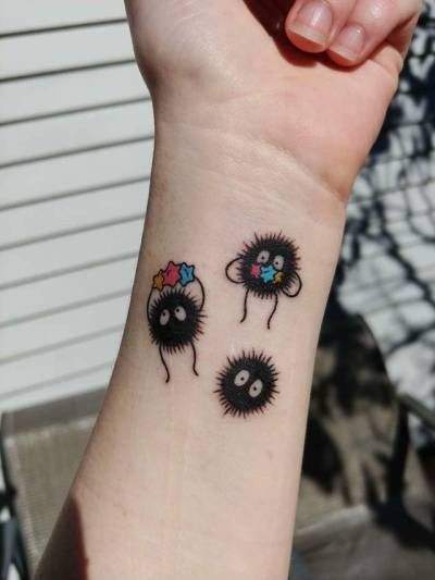 We loooove a teeny soot sprite Thank you so much Claire Call 01277 500  920 Email he   Tattoos Spirited away tattoo Minimal tattoo