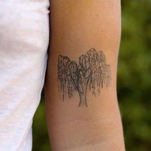 25+ Beautiful Weeping Willow Tattoo Designs and Ideas - Body Art Guru