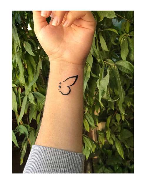 Music helps the story go on tattoo semicolon music  Music tattoo  designs Music tattoos Music symbol tattoo