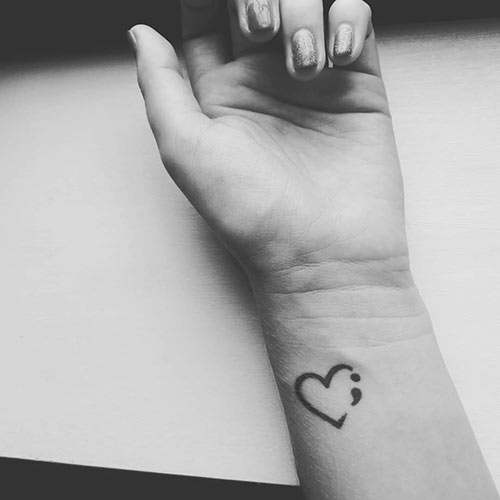 31 Semicolon Tattoo Ideas  Meaning for 2023  Barb