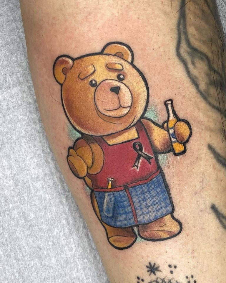 100 Lovable Teddy Bear Tattoo Designs with Meanings and Ideas - Body ...