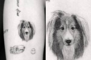 13 Celebrities with Cute Dog Tattoos Designs