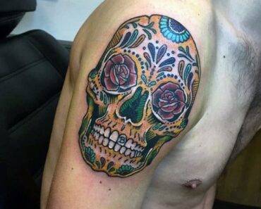 93 Creative Sugar Skull Tattoo Designs with Meanings, Ideas and Celebrities