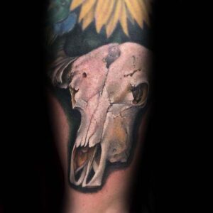 93 Amazing Bull Skull Tattoo Designs with Meanings and Ideas - Body Art Guru